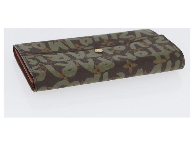 LOUIS VUITTON Graffiti Porte Monnaie Credit Wallet Khaki M92188 Auth BSZ567V Monogram - view 5