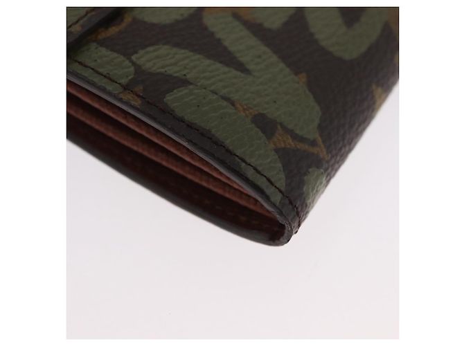 LOUIS VUITTON Graffiti Porte Monnaie Credit Wallet Khaki M92188 Auth BSZ567V Monogram - view 7