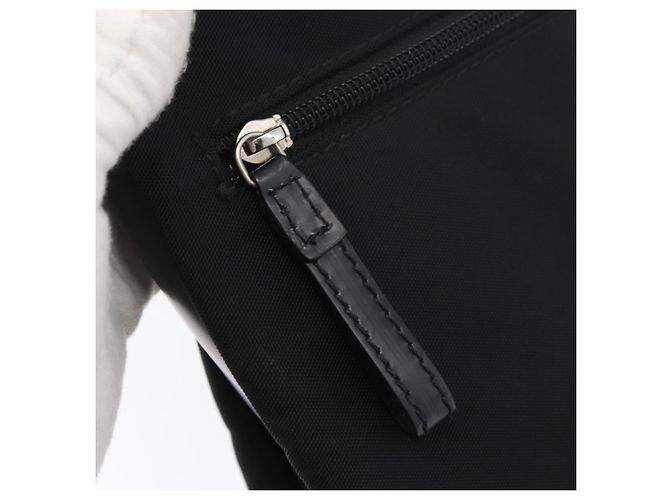 Borsa a mano Salvatore Ferragamo in tela nera e argento autentica bs33983 - vista 10