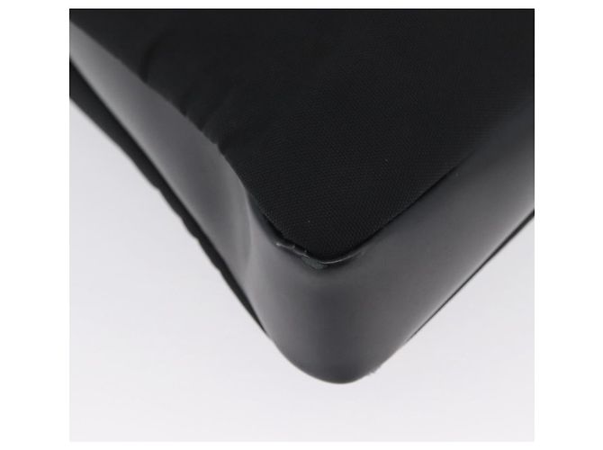 Borsa a mano Salvatore Ferragamo in tela nera e argento autentica bs33983 - vista 15