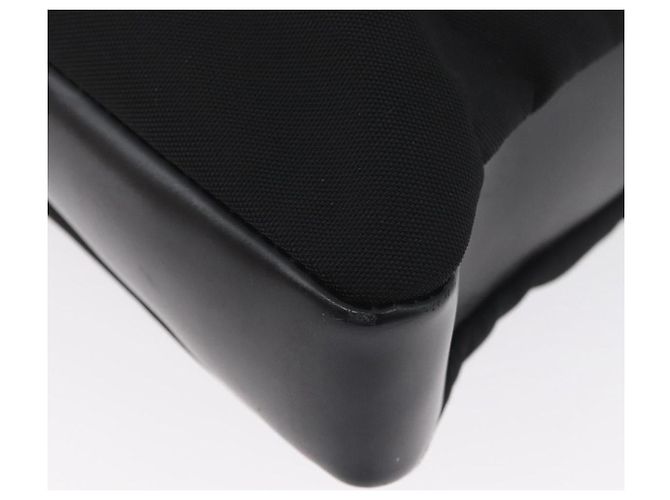 Borsa a mano Salvatore Ferragamo in tela nera e argento autentica bs33983 - vista 16