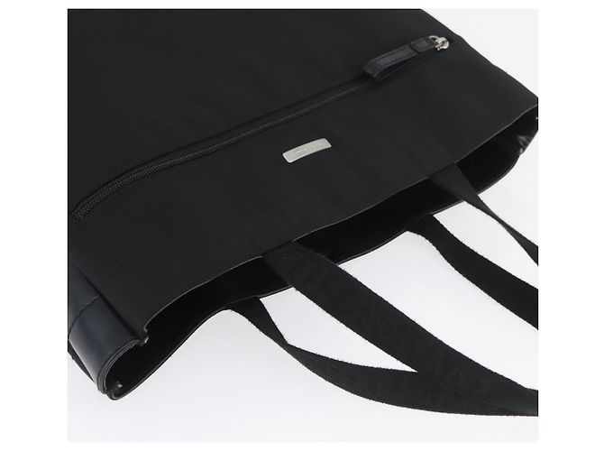 Borsa a mano Salvatore Ferragamo in tela nera e argento autentica bs33983 - vista 6