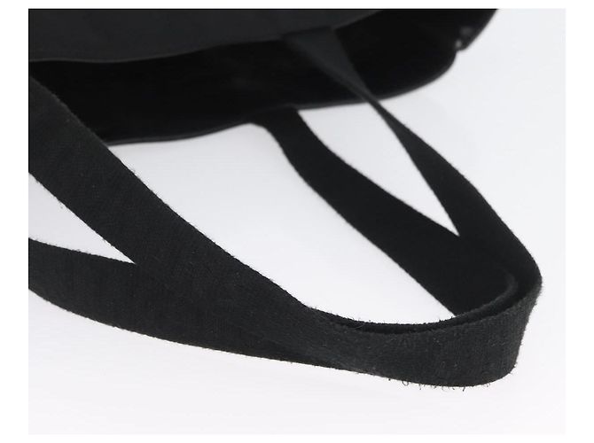 Borsa a mano Salvatore Ferragamo in tela nera e argento autentica bs33983 - vista 7