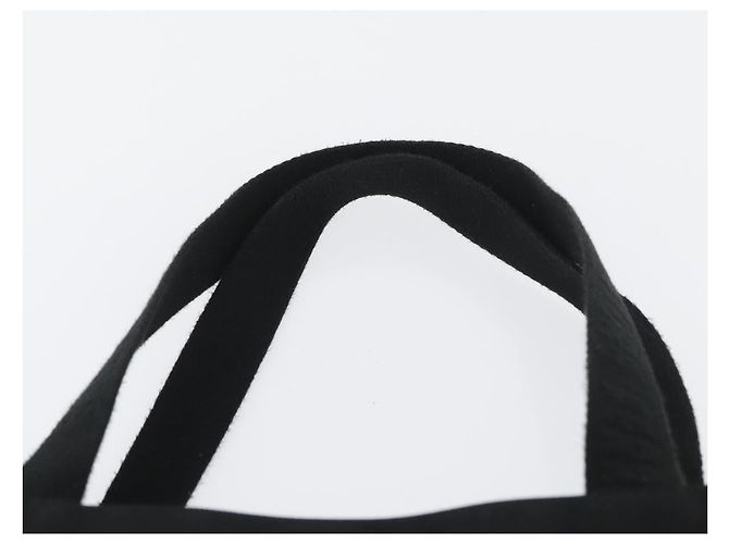 Borsa a mano Salvatore Ferragamo in tela nera e argento autentica bs33983 - vista 8
