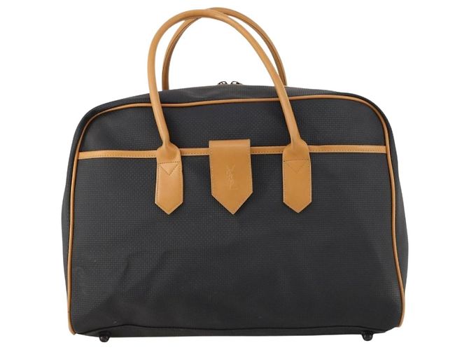 Borsa Boston in PVC nera Auth SAINT LAURENT bs33701 Nero - vista 13