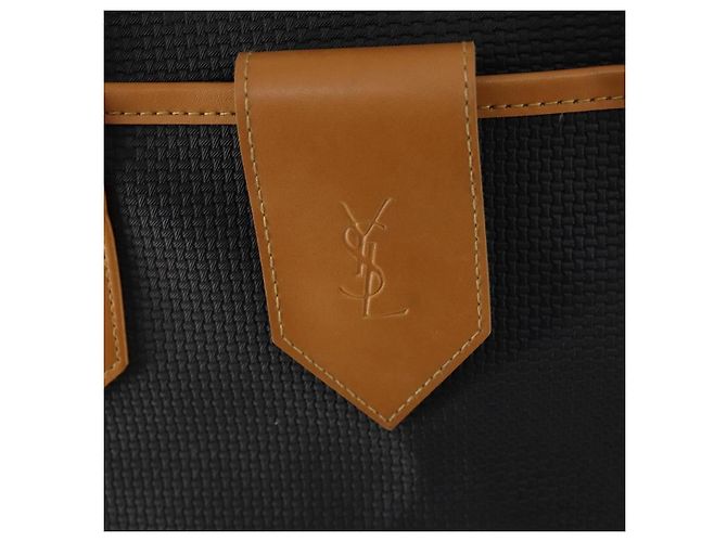 Borsa Boston in PVC nera Auth SAINT LAURENT bs33701 Nero - vista 17