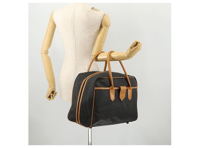 Borsa Boston in PVC nera Auth SAINT LAURENT bs33701 Nero - vista 20