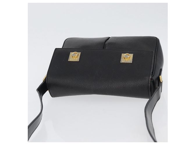 Céline Borsa a Spalla CELINE in Pelle Nera Oro Auth 173699 Nero D'oro - vista 6