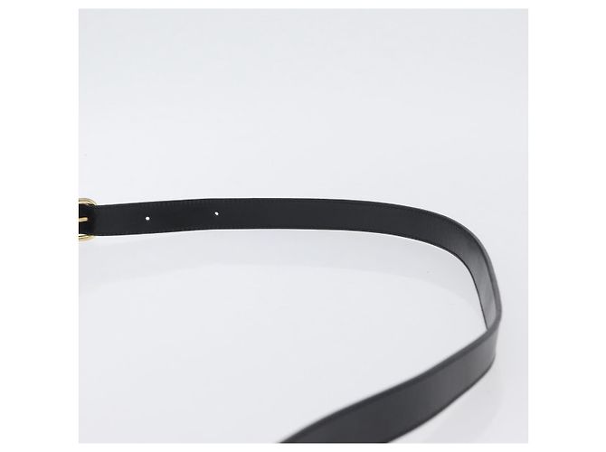 Céline Borsa a Spalla CELINE in Pelle Nera Oro Auth 173699 Nero D'oro - vista 8