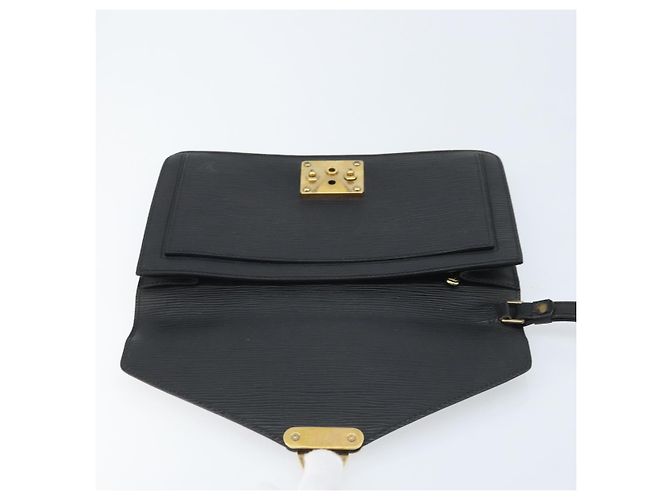 LOUIS VUITTON Epi Serie Dragonne Clutch Bag Nero M52612 LV Auth ka3132 - vista 18