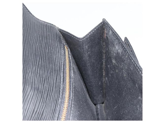 LOUIS VUITTON Epi Serie Dragonne Clutch Bag Nero M52612 LV Auth ka3132 - vista 20