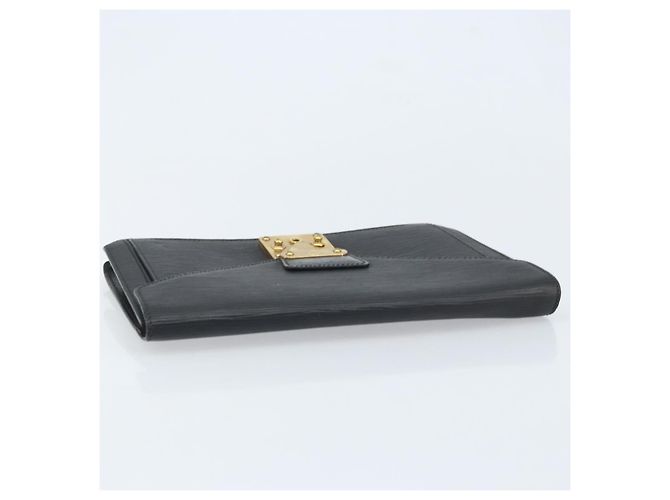 LOUIS VUITTON Epi Serie Dragonne Clutch Bag Nero M52612 LV Auth ka3132 - vista 6