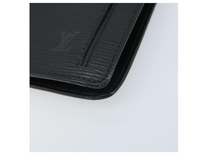 LOUIS VUITTON Epi Serie Dragonne Clutch Bag Nero M52612 LV Auth ka3132 - vista 8