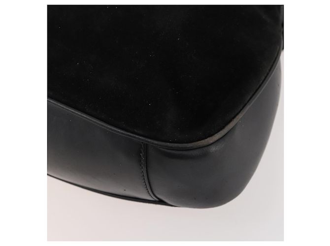 Bamboo Borsa a Spalla GUCCI in Camoscio Nero e Oro 01 1014 1577 Auth ti3727 D'oro - vista 17