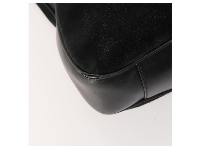 Bamboo Borsa a Spalla GUCCI in Camoscio Nero e Oro 01 1014 1577 Auth ti3727 D'oro - vista 18