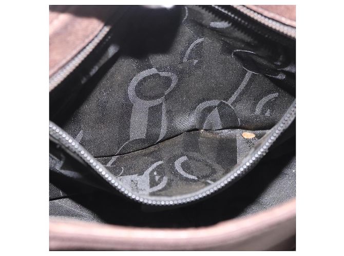 Borsa a mano Salvatore Ferragamo in nylon marrone Auth bs33877 - vista 20