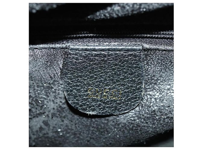 Bamboo Borsa a Mano in Bambù GUCCI Camoscio Nero Oro 002 123 0260 Auth ep13604 D'oro - vista 19
