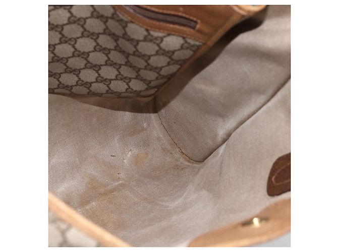Gucci Borsa Tote GG Supreme in PVC beige 92 02 998 Auth 174552 - vista 18
