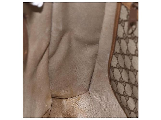 Gucci Borsa Tote GG Supreme in PVC beige 92 02 998 Auth 174552 - vista 19