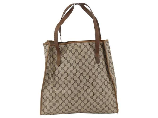 Gucci Borsa Tote GG Supreme in PVC beige 92 02 998 Auth 174552 - vista 2