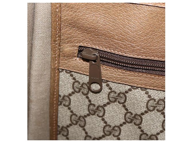 Gucci Borsa Tote GG Supreme in PVC beige 92 02 998 Auth 174552 - vista 20