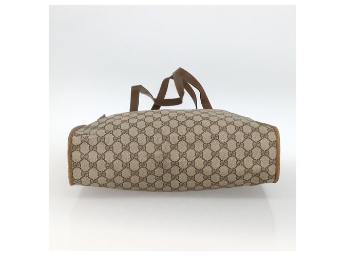 Gucci Borsa Tote GG Supreme in PVC beige 92 02 998 Auth 174552 - vista 5