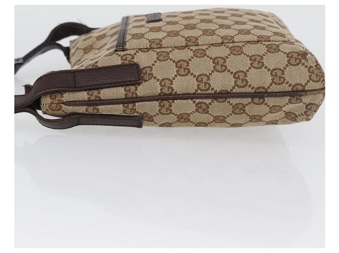 Borsa a Spalla GG Canvas Gucci Beige Argento 122793 Auth mr2126 - vista 4