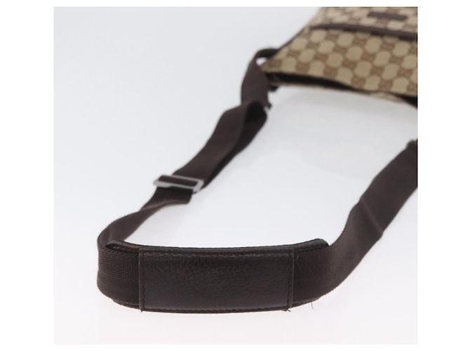 Borsa a Spalla GG Canvas Gucci Beige Argento 122793 Auth mr2126 - vista 7