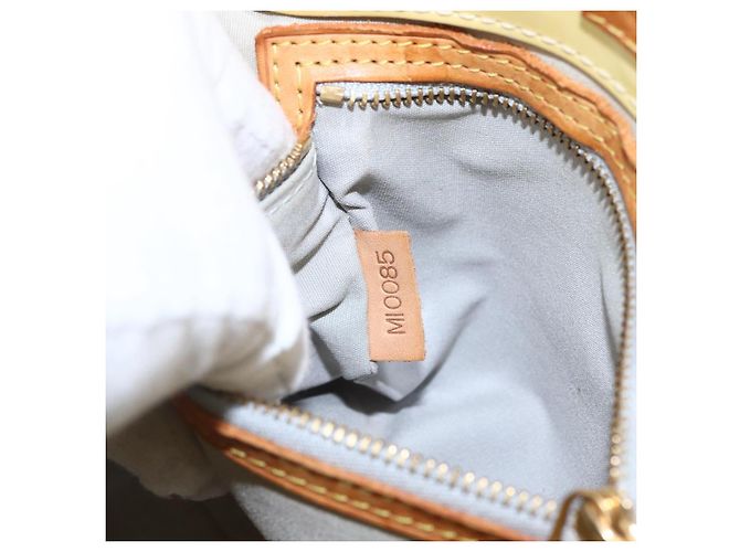 LOUIS VUITTON Monogram Vernis Reade PM Borsa a Mano Perle M91336 LV Auth 170088 - vista 12