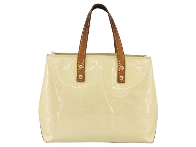LOUIS VUITTON Monogram Vernis Reade PM Borsa a Mano Perle M91336 LV Auth 170088 - vista 13