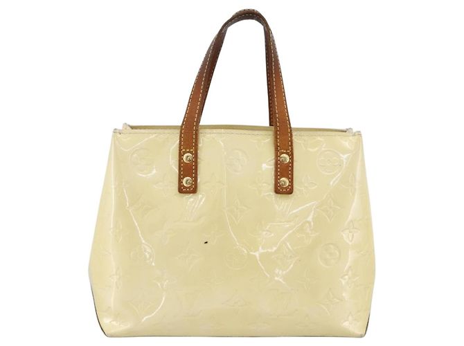 LOUIS VUITTON Monogram Vernis Reade PM Borsa a Mano Perle M91336 LV Auth 170088 - vista 2