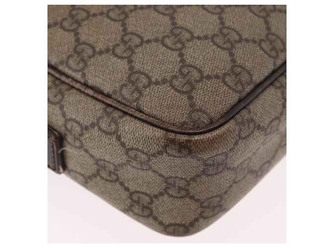 Borsa a Spalla GG Supreme in PVC Beige e Argento di GUCCI 114291 Auth ka3217 - vista 16