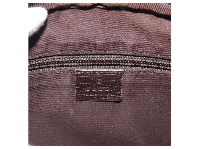 Borsa a Spalla GG Supreme in PVC Beige e Argento di GUCCI 114291 Auth ka3217 - vista 20