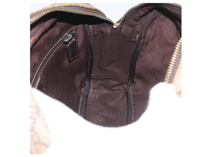 Borsa a Spalla GG Supreme in PVC Beige e Argento di GUCCI 114291 Auth ka3217 - vista 21