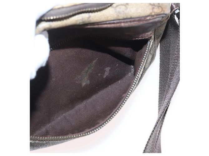 Borsa a Spalla GG Supreme in PVC Beige e Argento di GUCCI 114291 Auth ka3217 - vista 25