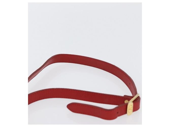 Valentino Bolso de Hombro de Cuero Rojo y Dorado Auth BA11281 Roja - vista 15