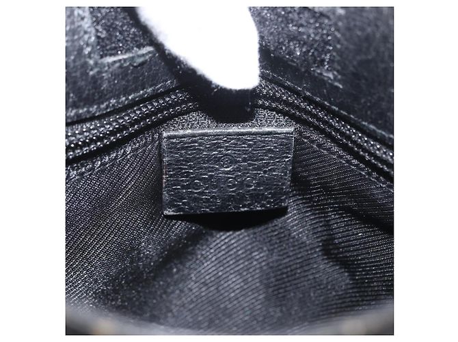 Borsa a Spalla GG Canvas Gucci Nera Argento 27639 Auth ARZ435 Nero - vista 18
