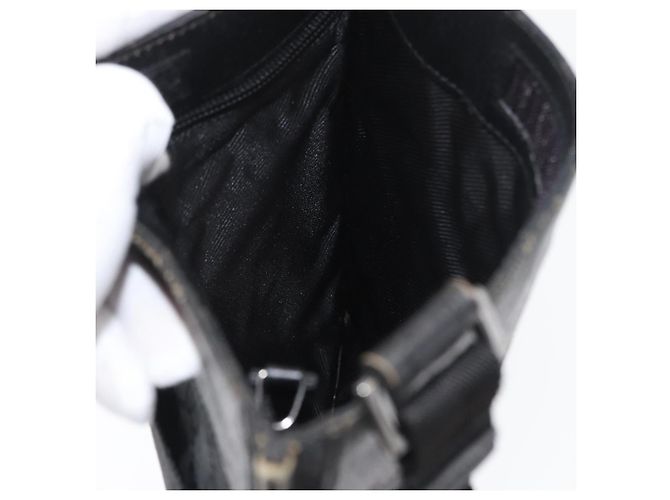 Borsa a Spalla GG Canvas Gucci Nera Argento 27639 Auth ARZ435 Nero - vista 19
