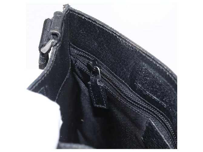 Borsa a Spalla GG Canvas Gucci Nera Argento 27639 Auth ARZ435 Nero - vista 21