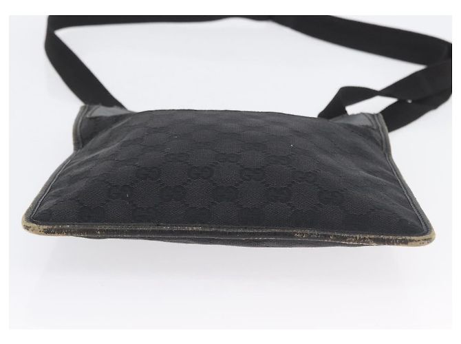 Borsa a Spalla GG Canvas Gucci Nera Argento 27639 Auth ARZ435 Nero - vista 5