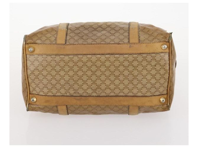 Céline Borsa in tela Macadam Celine C Macadam in PVC 2 pezzi marrone nero Auth fm5231 - vista 15