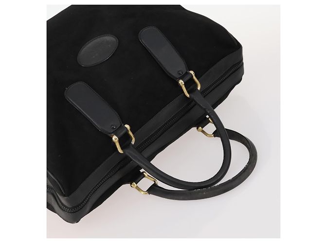 Céline Borsa in tela Macadam Celine C Macadam in PVC 2 pezzi marrone nero Auth fm5231 - vista 5