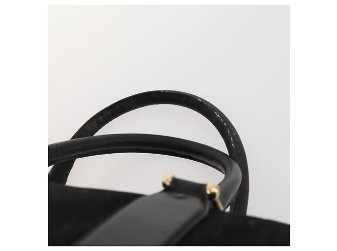 Céline Borsa in tela Macadam Celine C Macadam in PVC 2 pezzi marrone nero Auth fm5231 - vista 6