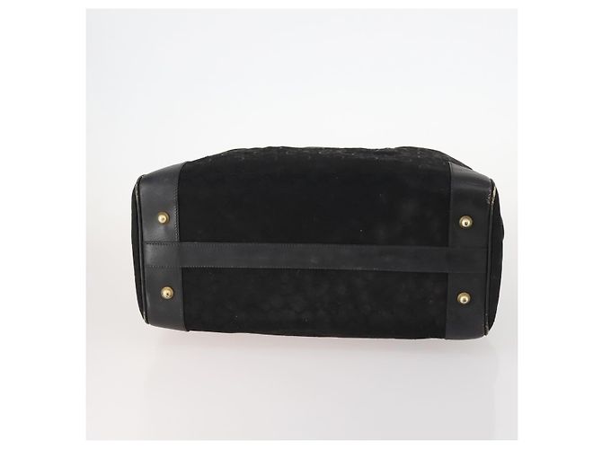 Céline Borsa in tela Macadam Celine C Macadam in PVC 2 pezzi marrone nero Auth fm5231 - vista 7