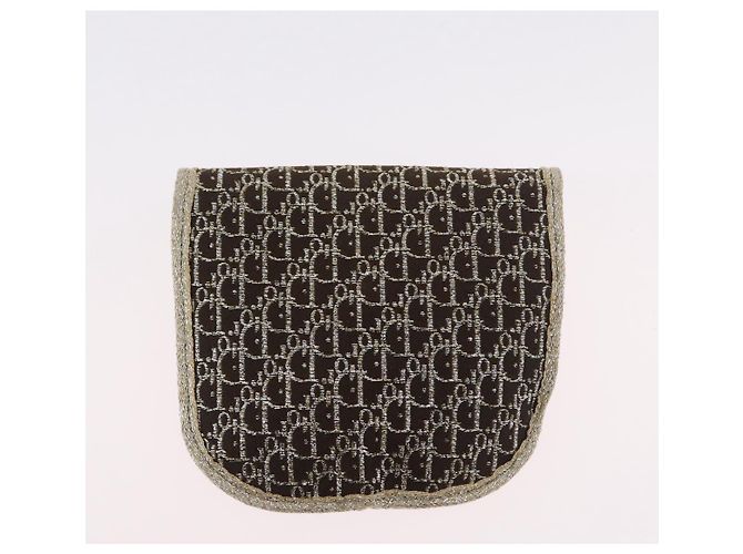Borsa a spalla in tela Trotter Christian Dior con catena dorata Auth mr2183 - vista 20