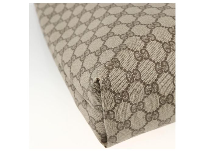 Borsa tote Gucci GG Supreme Web Sherry Line in PVC beige e oro 39 02 003 Auth 174491 - vista 16
