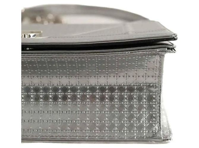 Borsa a Spalla Diorama in Pelle Argento - Ansicht 5