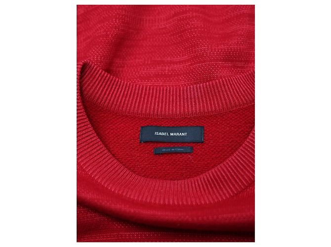 Suéter oversized de lana roja Isabel Marant - vista 3