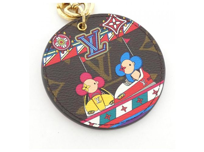 Portachiavi Monogram Vivienne di Louis Vuitton Marrone - vista 3
