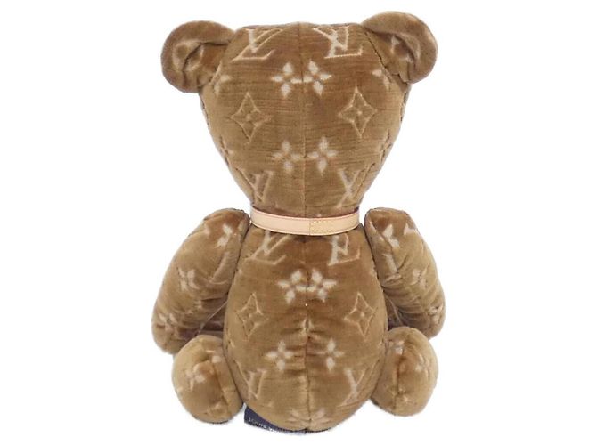 Orsetto di peluche Monogram Louis Vuitton Marrone - vista 2